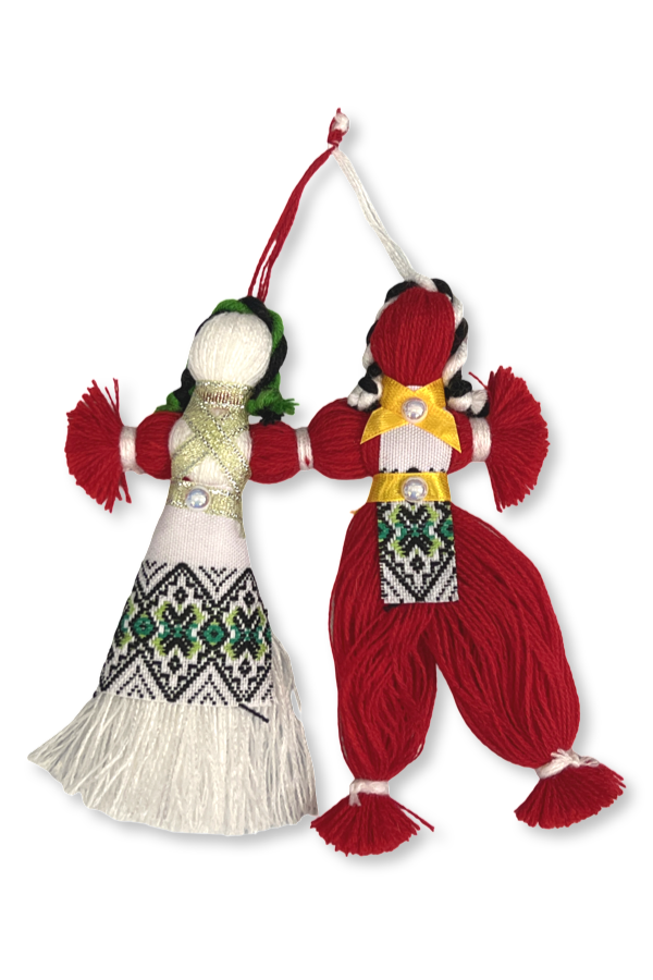 Ukrainian hand-made souvenir "Motanka couple"