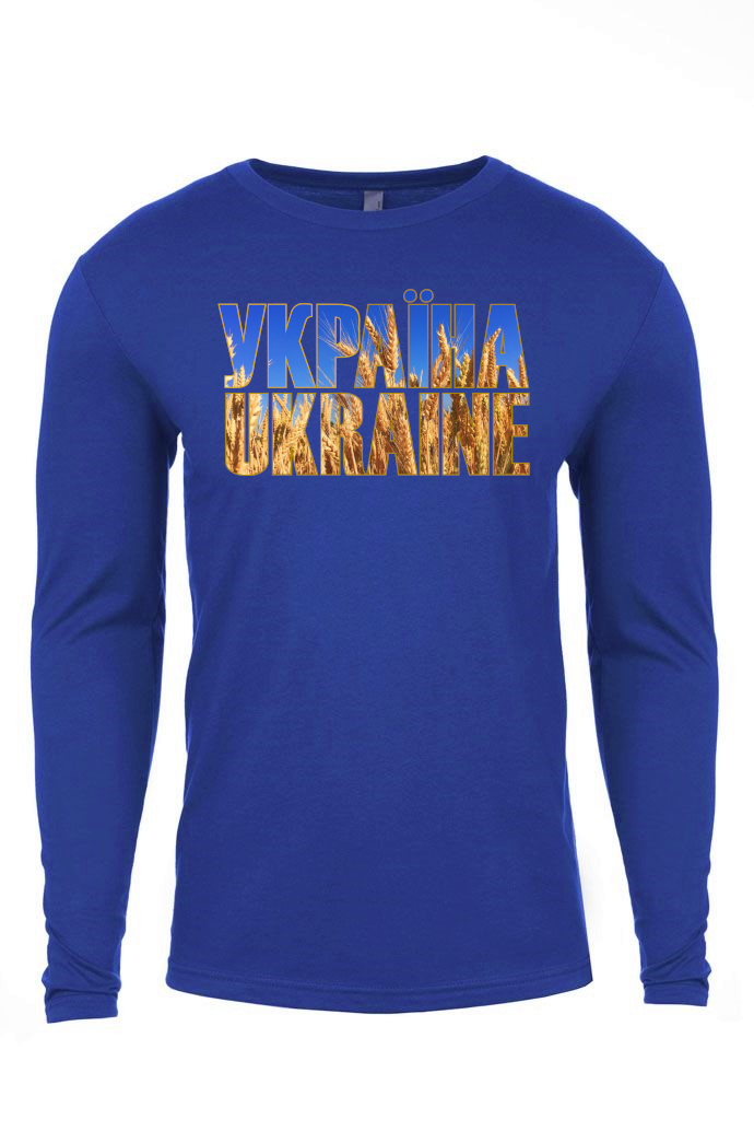 Adult long sleeve shirt "УКРАЇНА UKRAINE"