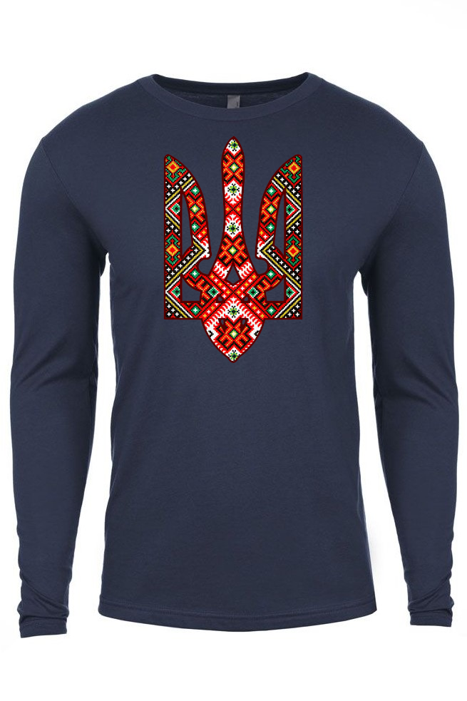 Adult long sleeve shirt "Etno Tryzub"