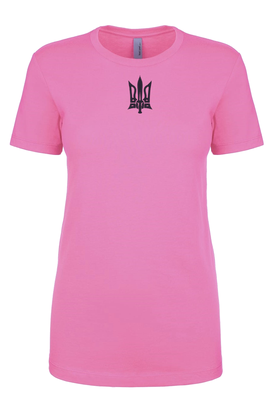 Female fit embroidered t-shirt "Tryzub"