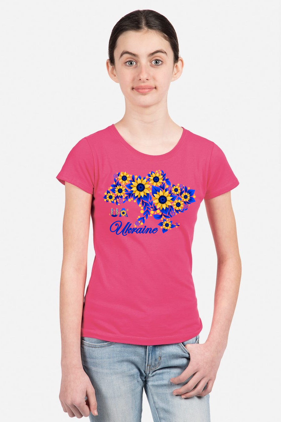 Girl's t-shirt "Sunflower Ukraine"