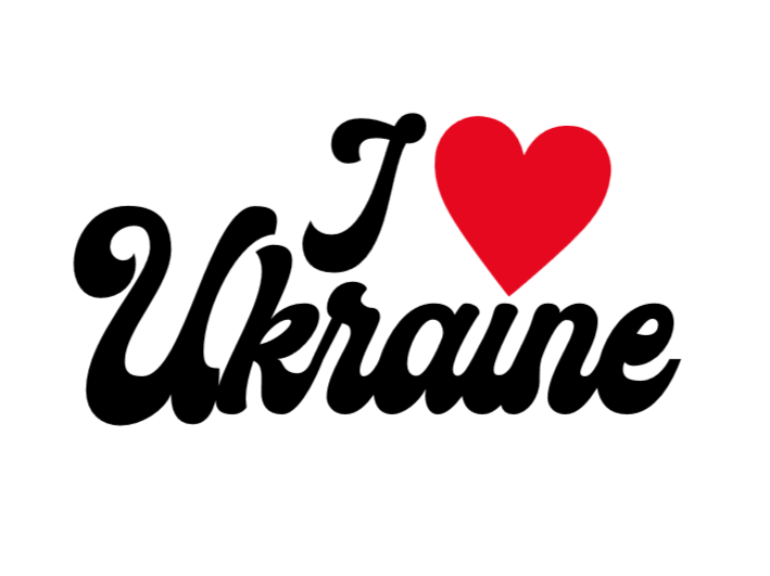"I love Ukraine" decal