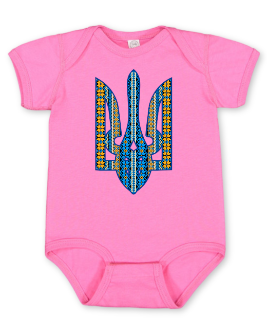 Infant onesie bodysuit "Ornate Tryzub"