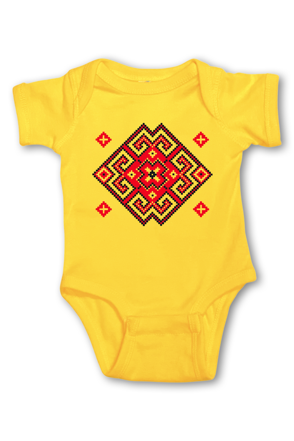 Infant onesie "Vortex" red