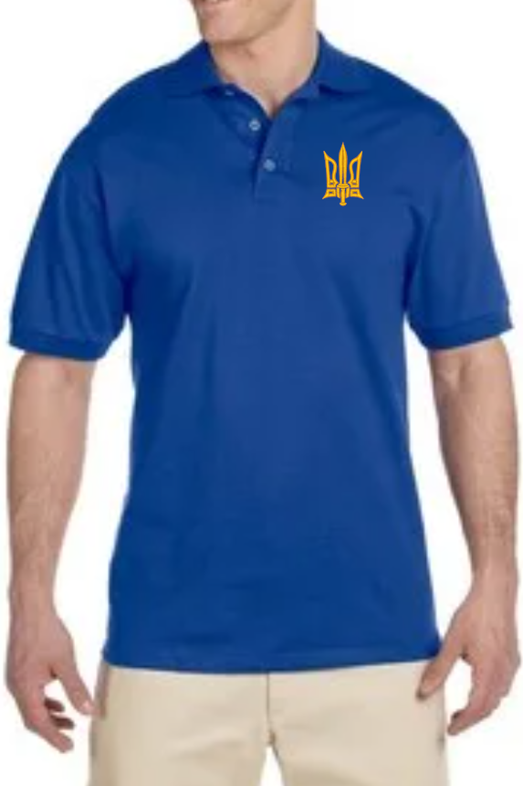 Men's embroidered polo shirt "Combat Tryzub"