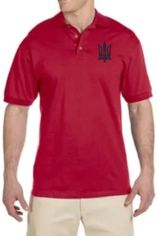 Men's embroidered polo shirt "Combat Tryzub"