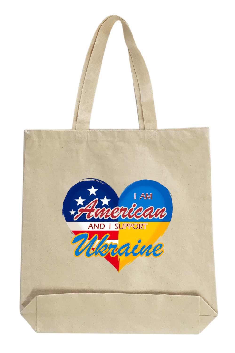 Canvas Tote Bag with Ukrainian print