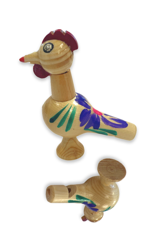 Hand crafted Ukrainian whistle toy