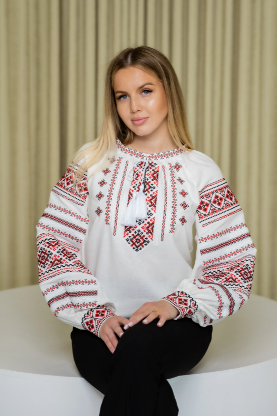 Ukrainian women's "Oksana" embroidered blouse