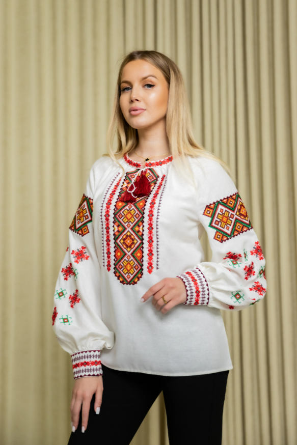 Ukrainian women's embroidered blouse "Ruslana"