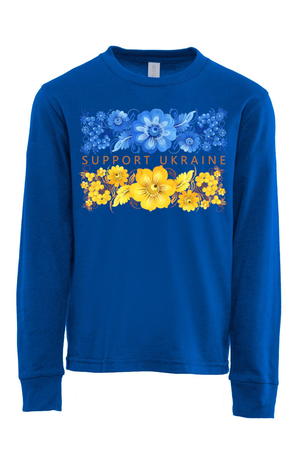 Youth long sleeve shirt "Support Ukraine"