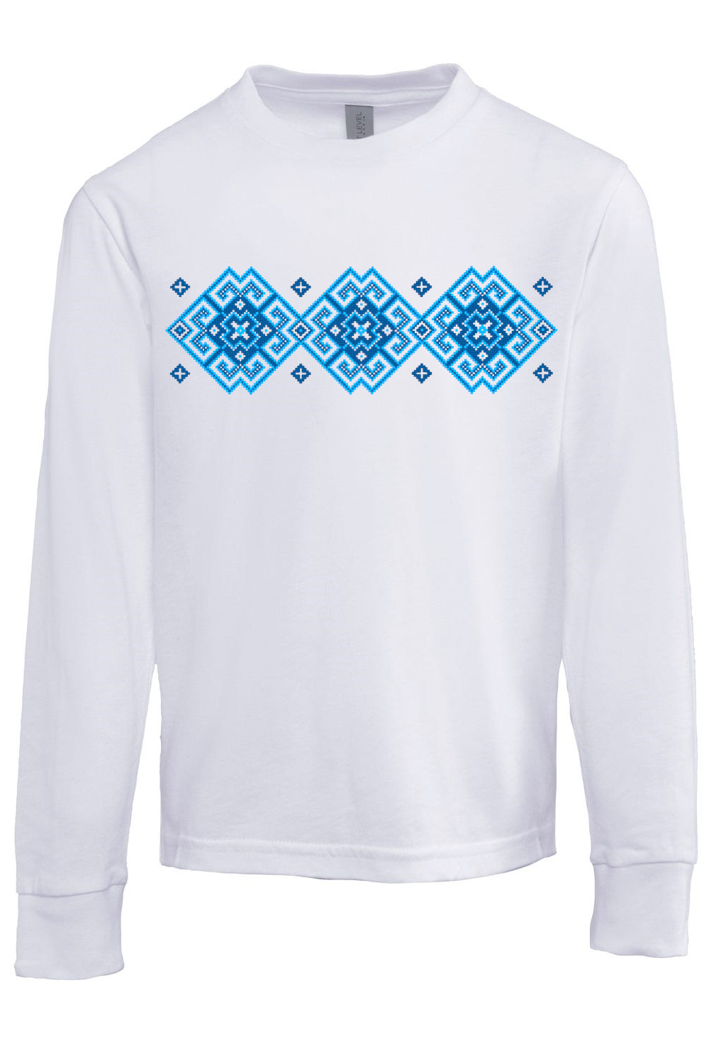 Youth long sleeve shirt "Vortex" blue