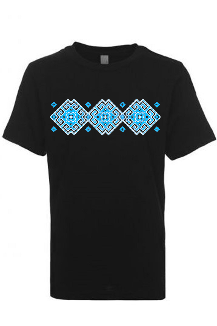 Kid's t-shirt "Vortex" blue