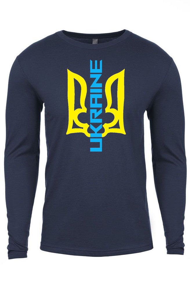 Adult long sleeve shirt "Ukraine Trident"