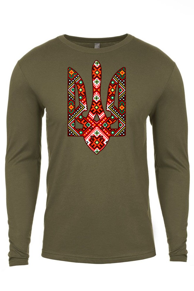 Adult long sleeve shirt "Etno Tryzub"