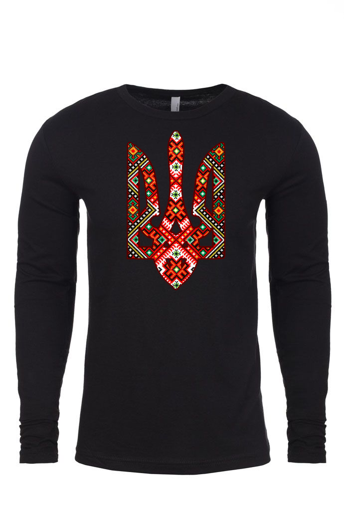 Adult long sleeve shirt "Etno Tryzub"