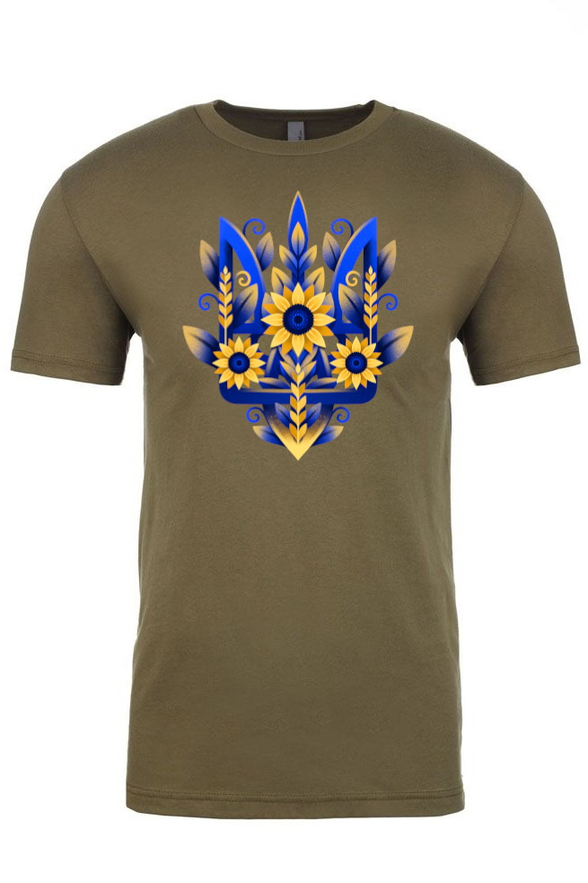 Adult t-shirt "Sunflower Tryzub"