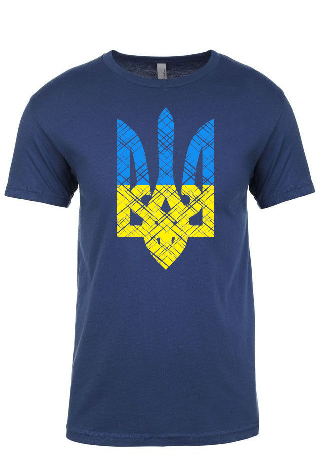 Adult t-shirt "Blue and yellow Trident"