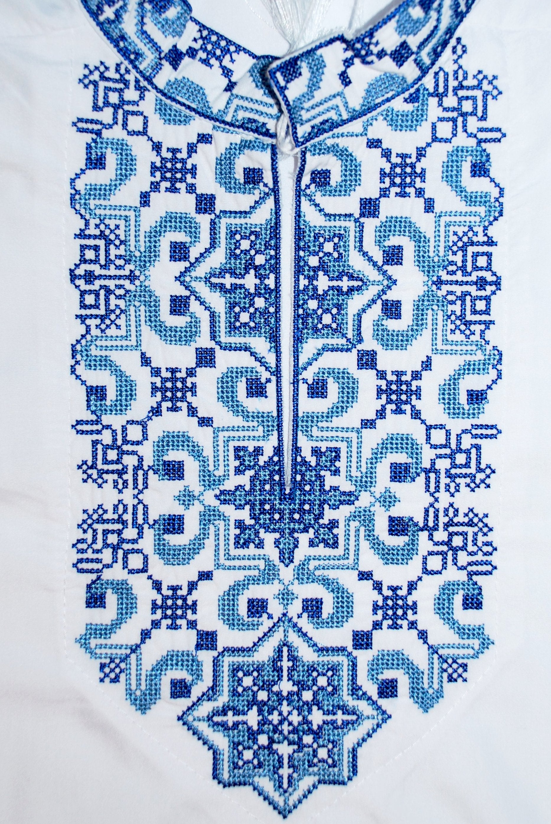 Boys' Vyshyvanka with blue embroidery