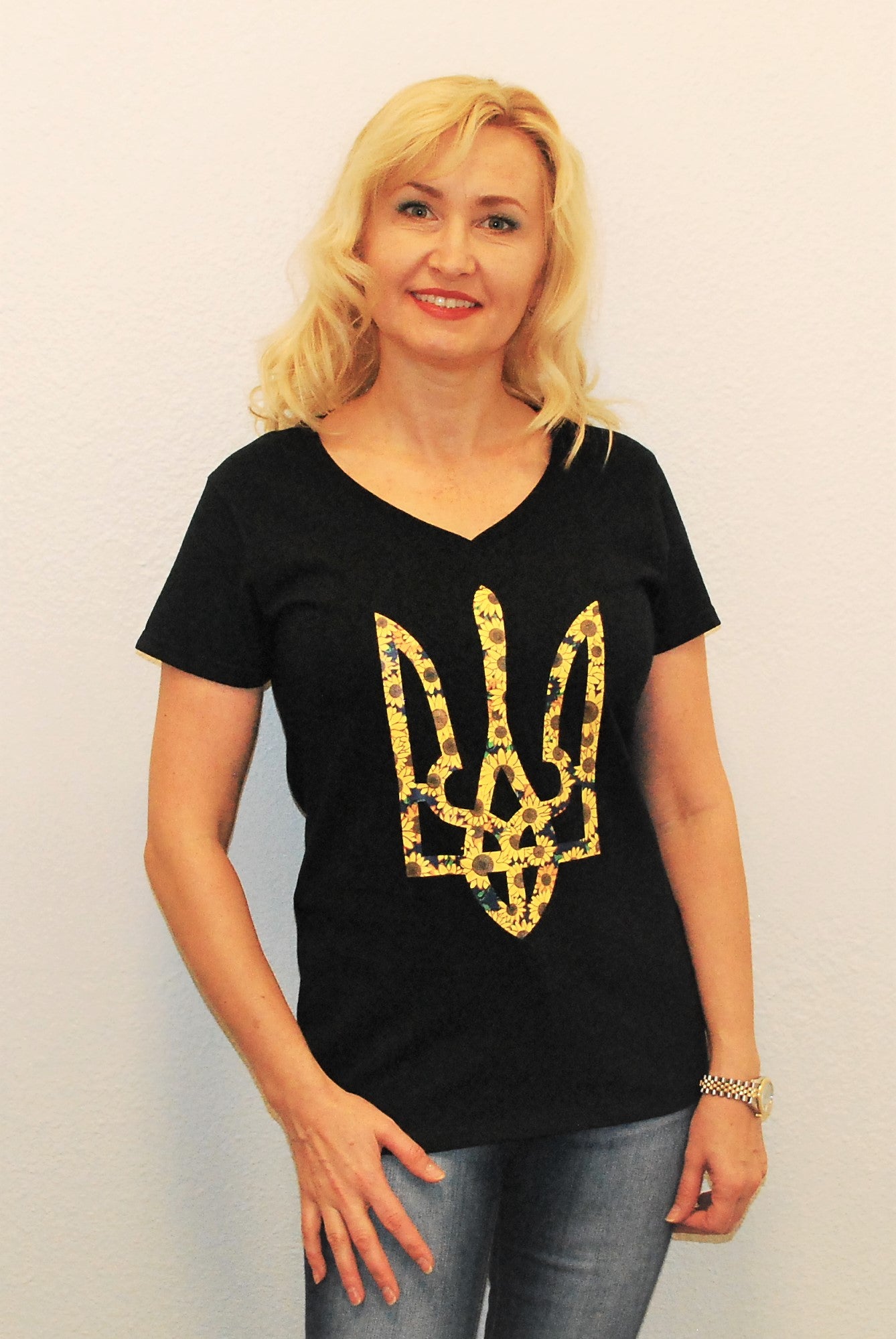 Women's t-shirt "Tryzub" black