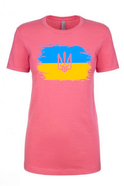 Female fit t-shirt "Ukrainian Flag"