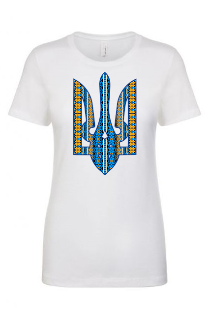 Female fit t-shirt "Ornate Tryzub"