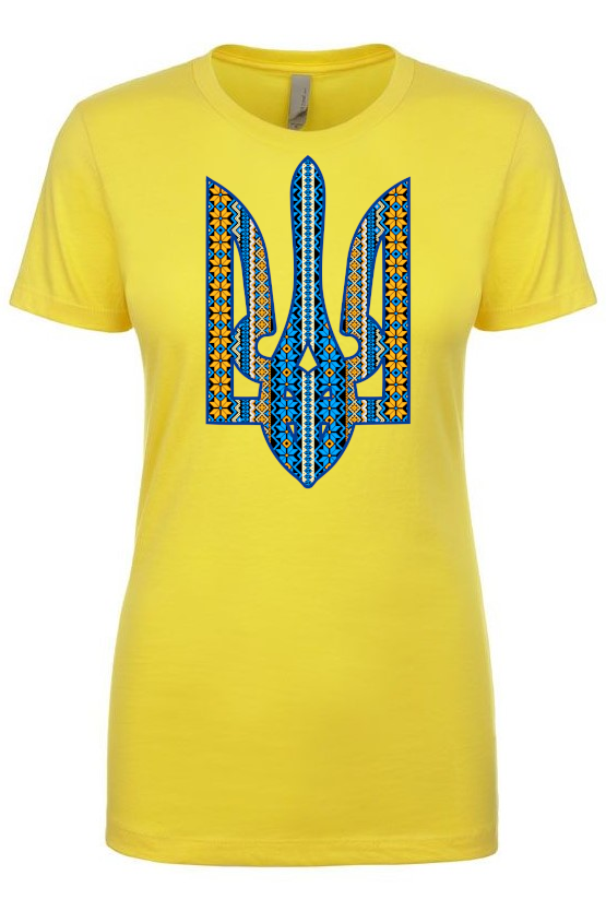 Female fit t-shirt "Ornate Tryzub"