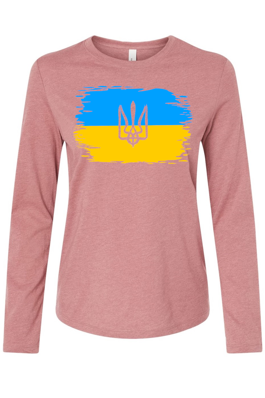 Female long sleeve top "Ukrainian Flag"