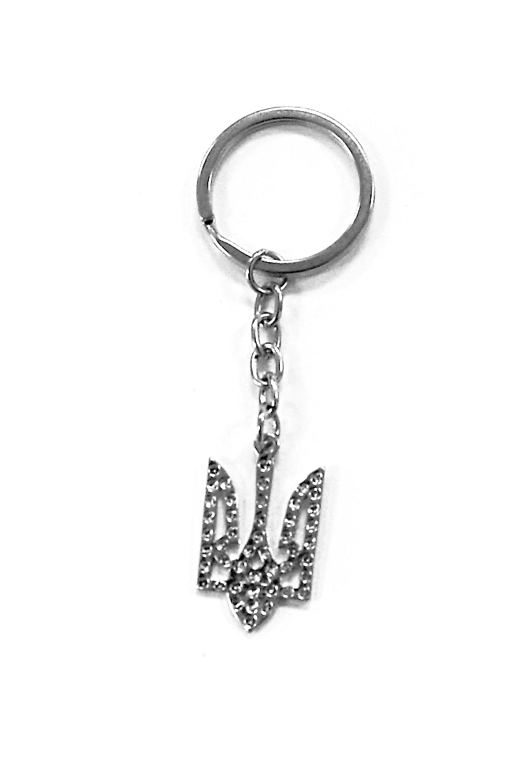 Keychain "Silver Tryzub"