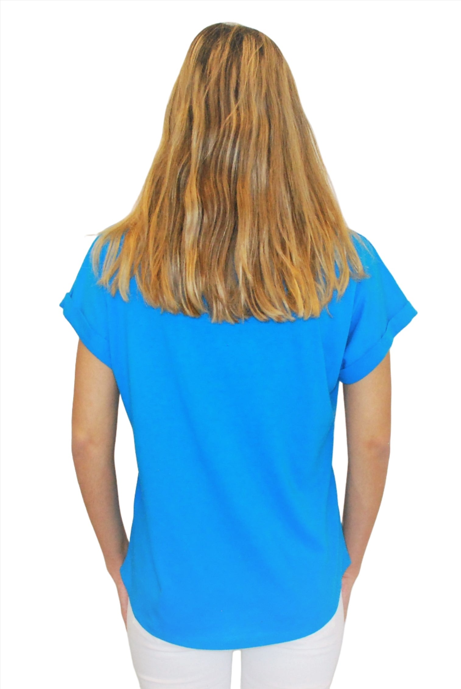 Ladies' Dolman shirt "Krasa" turquoise