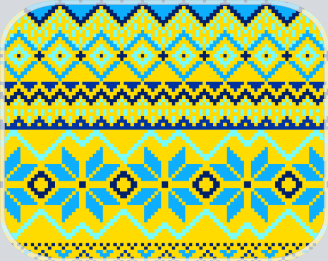 Soft mouse pad with Ukrainian design