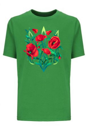 Kid's t-shirt "Poppy Tryzub"