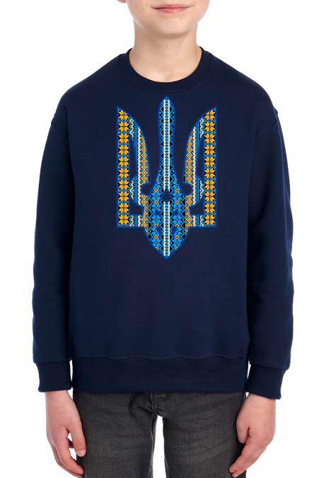 Kids' sweatshirt "Ornate Tryzub"