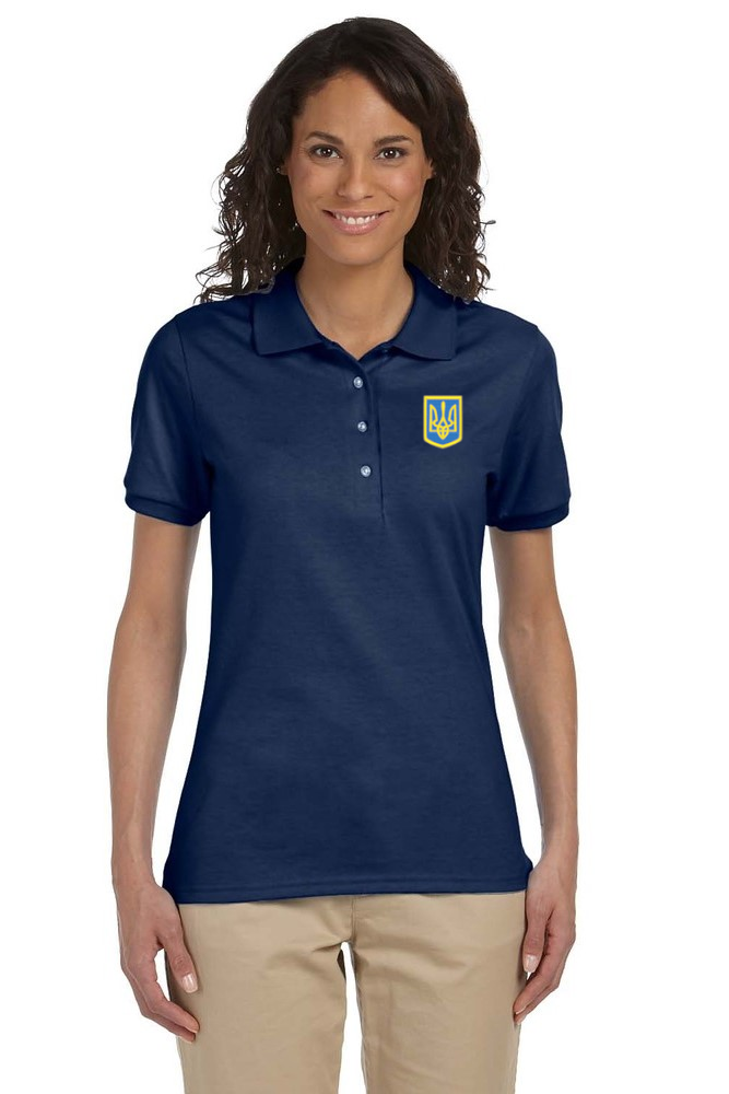 Women's polo shirt with Tryzub Emblem