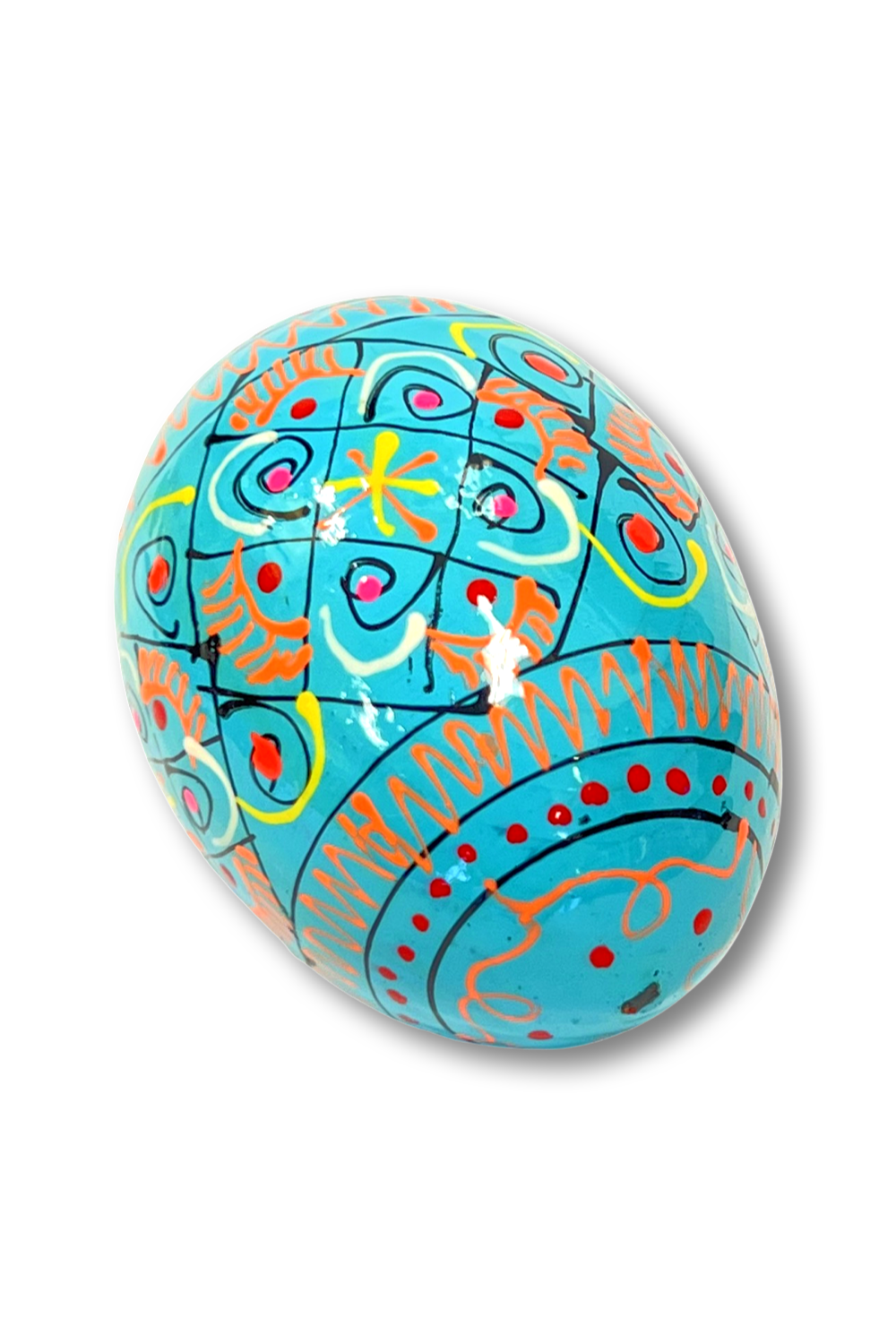 Ukrainian hand-made wood Easter egg "Pysanka"