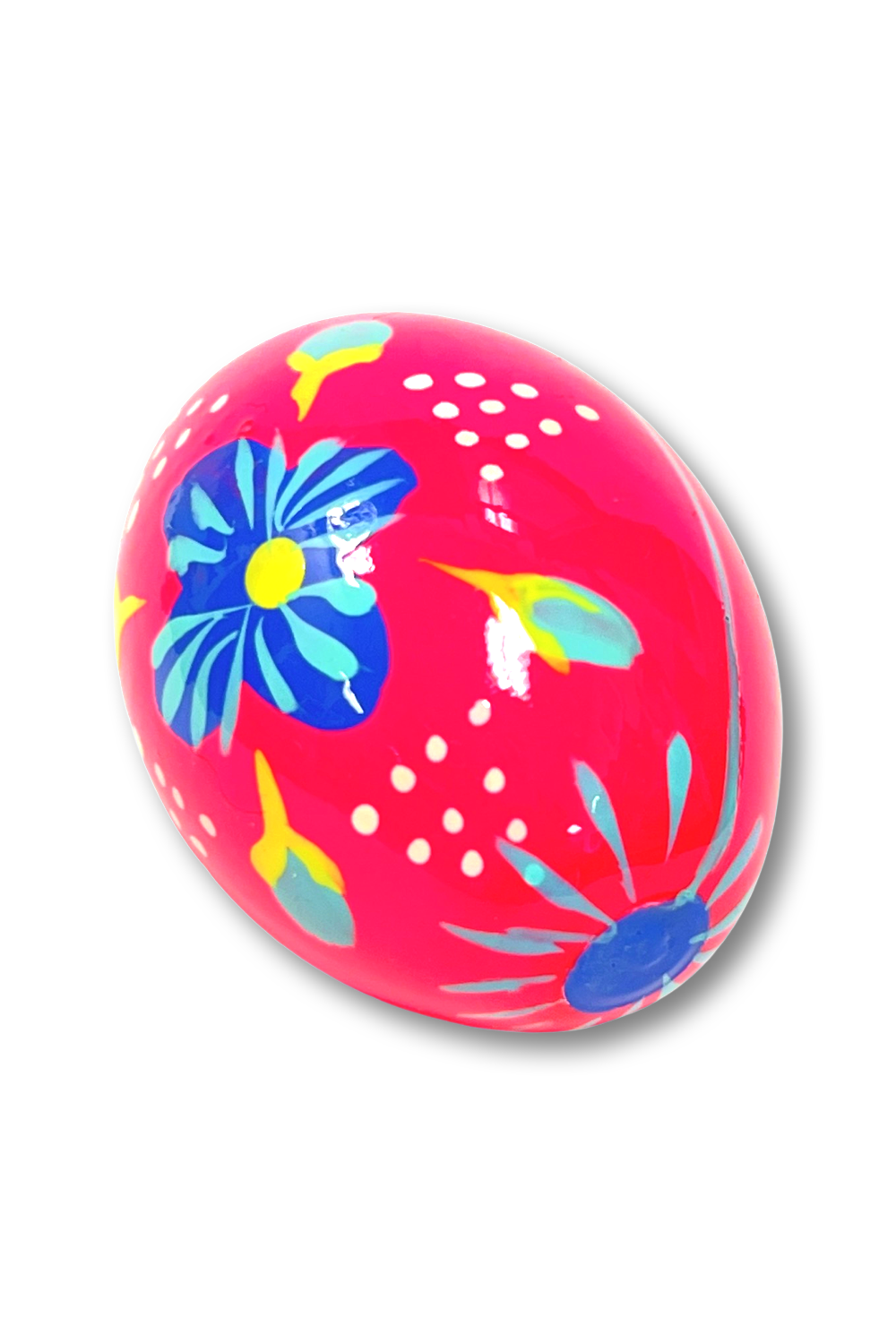 Ukrainian hand-made wood Easter egg "Pysanka" Blooming