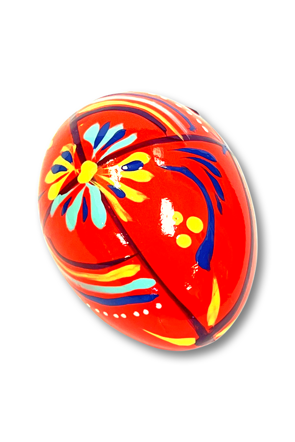 Ukrainian hand-made wood Easter egg "Pysanka" Vibrant